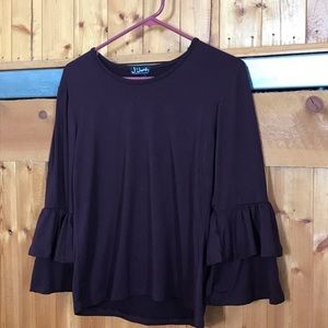 Plum purple tunic top